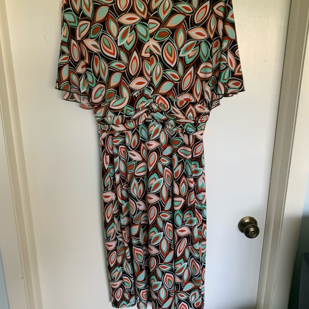 Fall Stylish Multicolor Patterned Dress - Picture 5 of 6